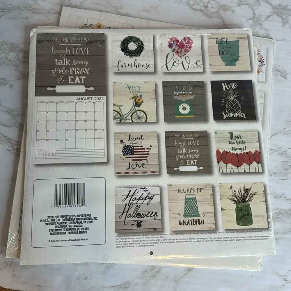 Farm life 2024 calendar bundle for crafting